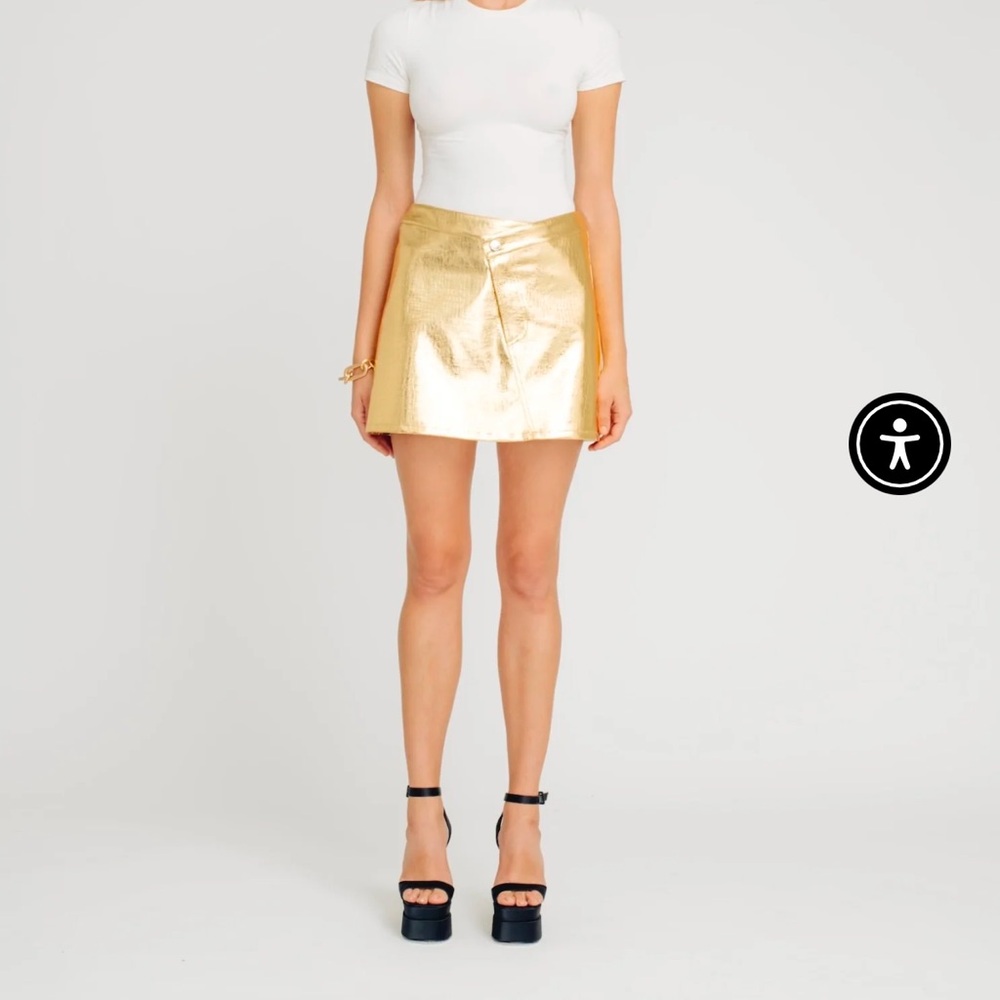Gold Metallic Skirt